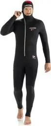 Produktbild: Cressi Diver Man All-in-One - Einteiliger Ultrastretch Neoprenanzug zum Tauchen, Herren 7mm, Schwarz/Rot, L