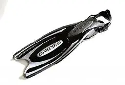 Produktbild: Cressi Herren Flossen Frog Plus, schwarz/silber, 45/47, BF205544
