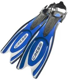 Produktbild: Cressi Herren Flossen Frog Plus, blau/sliber, 45/47, BF202044