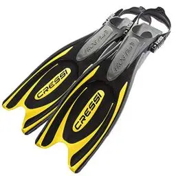 Produktbild: Cressi Herren Flossen Frog Plus, schwarz/gelb, 39/41, BF205140