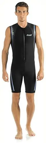 Produktbild: Cressi Herren Thermischer Shorty Termico, Schwarz/Blau, S/2