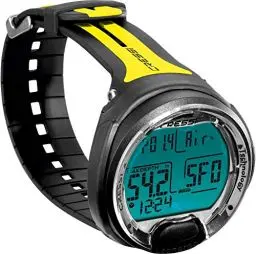 Produktbild: Cressi KS770051 Leonardo Dive Computer, Schwarz/Gelb