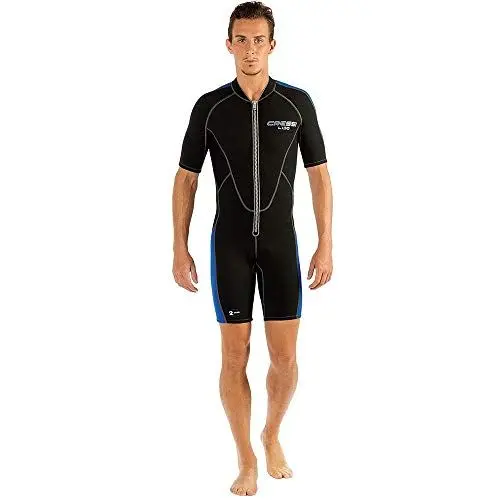 Produktbild: Cressi, Lido Man 2 mm, Shorty Neoprenanzug aus hochelastischem Neopren, Herren, Schwarz-Blau, M