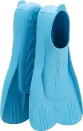 Produktbild: Cressi Mini Light Fins - Kurze Unisex-Kinderflossen zum Tauchen, Schnorcheln und Schwimmen, Azurblau, 29/31