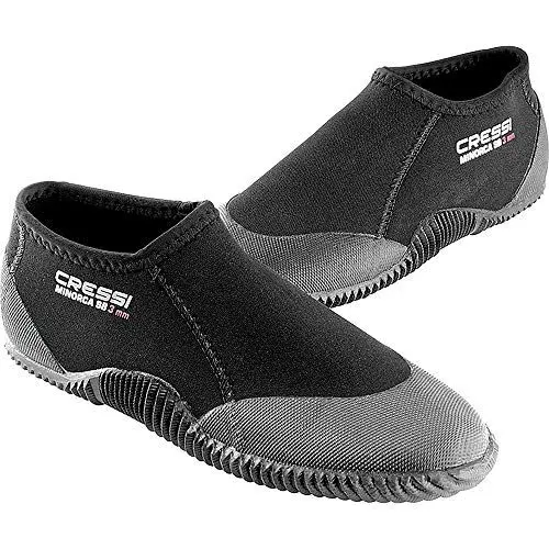 Produktbild: Cressi Minorca Shorty Boots 3mm - Niedrige 3-mm-Neoprenstiefel für Tauch- und Wasseraktivitäten, Unisex-Erwachsene