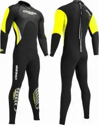 Produktbild: Cressi Morea Herren - Neoprenanzug 3mm für alle Wassersportarten, Schwarz/Gelb/Silber, XXL/6