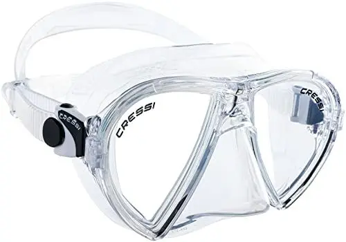 Produktbild: CRESSI Ocean Mask Clear/Clear - Einzelne Ocean Maske zum Tauchen und Schnorcheln, Transparent/Transparent, Einheitsgröße, Erwachsene