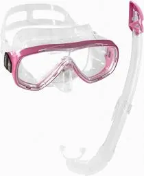 Produktbild: Cressi Onda Mare - Schnorchelset Onda Maske und Schnorchel Mexico, Transparent/Rosa, Einheitsgröße, Erwachsene Unisex