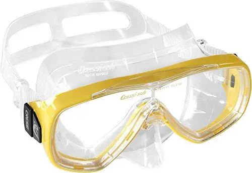 Produktbild: Cressi Onda Mask - Onda Schnorchelmaske, Transparent/Gelb, Einheitsgröße, Erwachsene Unisex