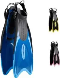 Produktbild: Cressi Palau Fins - Verstellbare Flossen zum Tauchen, Freitauchen und Schnorcheln, Verfügbar für Erwachsene und Kinder, Blau/Hellblau, 44/47
