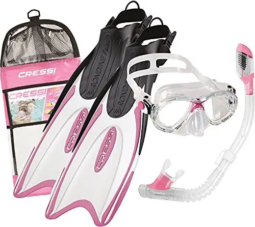 Produktbild: Cressi Palau Kid Bag - Hochwertiges Schnorchelset für Junge bestehend aus Flossen, Maske, Schnorchel und Reisebeutel
