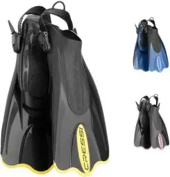 Produktbild: Cressi Palau Saf Fins - Einstellbare Kurze Flossen zum Schwimmen und Schnorcheln, Unisex Erwachsene