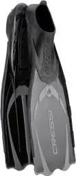 Produktbild: Cressi Unisex Premium Flossen /Schnorchel Set, Kunststoff, Schwarz/Silber, 41/42
