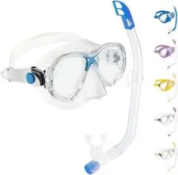 Produktbild: Cressi Premium Combo Schnorchelset Junior - erhältlich mit Marea Jr oder Estrella Jr Maske und Top-Schnorchel, Unisex Kind