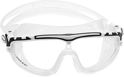 Produktbild: Cressi- SKYLIGHT-BRILLE SIL, KLAR/RAHMEN WEISS SCHWARZ