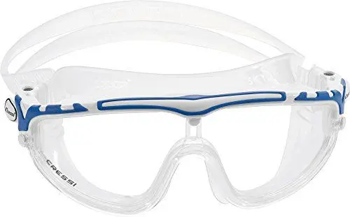 Produktbild: Cressi- SKYLIGHT-BRILLE SIL, KLAR/RAHMEN WEISS BLAU
