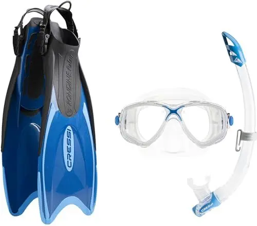 Produktbild: Cressi Schnorchel-Sets Palau Marea Bag, Blau/Azurblau, XXS/XS, CA122632
