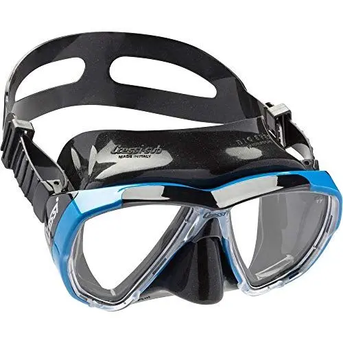 Produktbild: Cressi Taucherbrille Tauchermaske Big Eyes (Made in Italy) Blau Black/Azure