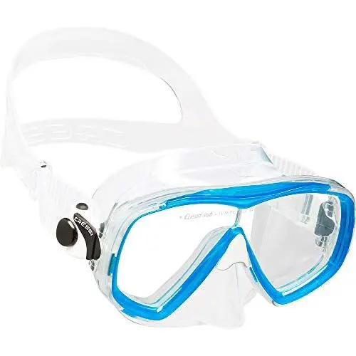 Produktbild: Cressi Unisex-Adult Estrella + Gamma Combo Set Premium Silikon Tauchmaske, Transparent/Aquamarin, Einheitsgröße