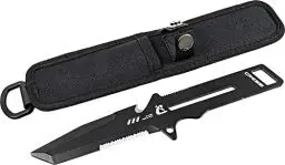 Produktbild: Cressi Unisex-Adult Kai Knife Professionelles Mehrzweckmesser zum Tauchen, Schwarz, One Size