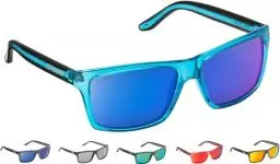 Produktbild: Cressi Unisex-Erwachsener Rio Sunglasses Premium Sport Sonnenbrille Polarisierte 100% UV-Schutz, Brillengestell Crystal Blau-Blau Verspiegelte Linsen, Einheitsgröße