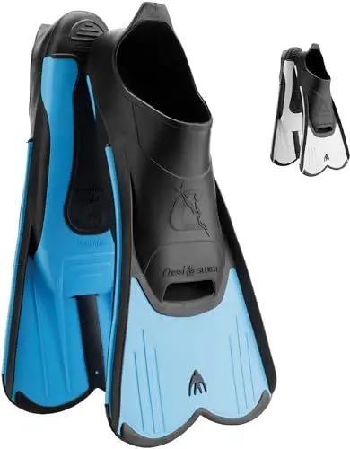 Produktbild: Cressi, Unisex Schwimm Flossen Light - Made in Italy, Blau, Gr. 37/38 EU