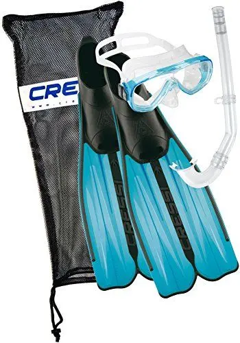 Produktbild: Cressi Unisex Tauchset Rondinella Bag, aquamarine, 33/34, CA189233