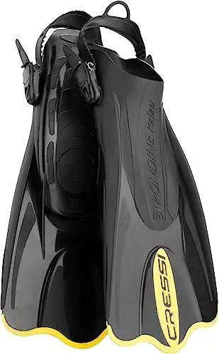Produktbild: Cressi Palau Saf Fins - Einstellbare Kurze Flossen zum Schwimmen und Schnorcheln, Unisex Erwachsene