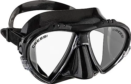 Produktbild: cressi Matrix Tauchen Schnorcheln Maske, Schwarz, Einheitsgröße