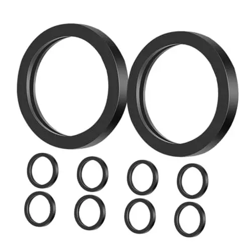 Produktbild: CRILSTYLEO 10st Kraftstofftankdichtung Ölauffangwanne Trichter Waschbecken Sieb Stecker Kraftstoffförderpumpe Gasdosen Abfluss Flüssig System Benzinkanister Gas Kann Austreten Gummi Black