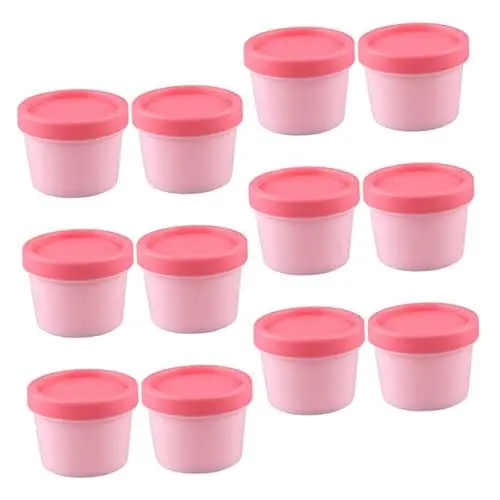 Produktbild: CRILSTYLEO Eiscreme-glas-set 12-teilig Nachfüllbare Gesichtscreme-behälter Mehrzweck-unterverpackungsbehälter Für Kosmetik Reisefreundlich