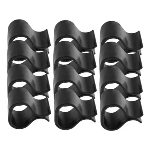Produktbild: CRILSTYLEO 12St Rattan-Möbelklammern Möbelclips aus Rattan Rattan-Couchverbinder Sofagarnitur-Clips Terrassensofa-Clip gartensofa gartenmöbel Korbmöbelverbinder Möbelausrichtungsclips Plastik