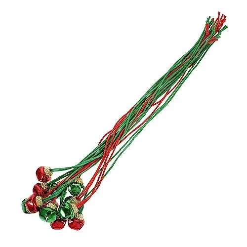 Produktbild: CRILSTYLEO 12st Weihnachtskette Halskette Medaillon Weihnachtsbaumglocken Weihnachtsglöckchen Jingle Bell-Halskette Weihnachtsglockenverzierung Weihnachtsbaum-anhänger Jingle Bell-kostüm Seil