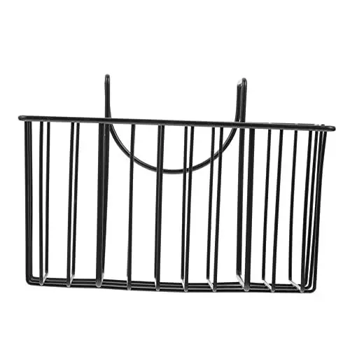 Produktbild: CRILSTYLEO Hängendes Abtropfgestell Spüle Küchenspüle Organizer Ware Trockenkorb Filter Edelstahl Schwarz 1pc Schwamm Lagerregal