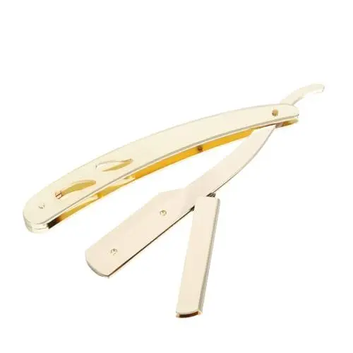 Produktbild: CRILSTYLEO 1Stk Rasierer shave it on shave Bartpflege-Produkte razor Rasiermaschinen für Männer Schabwerkzeug Rasiermesser zum Trimmen der Haare Bartschneidewerkzeug Rostfreier Stahl Golden