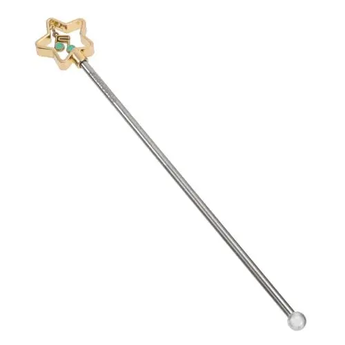 Produktbild: CRILSTYLEO 1stück Edelstahl Rührstab Für Cocktails Edelstahl Rührgerät Für Getränke Kreativer Swizzle Stick Für Getränke Und Cocktails Vielseitig Einsetzbar Für Bar Und Restaurant