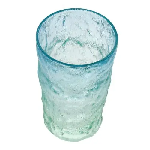 Produktbild: CRILSTYLEO Glasbecher Farbverlauf Wasserbecher für Tee Milch Saft Unzerbrechlicher Trinkbecher
