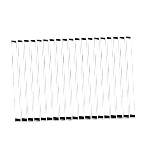 Produktbild: CRILSTYLEO 1 Satz 100 Stück Clips-sticks Beutel Luftdicht Halten Verschlussklammern Für Lebensmittel Beutelverschlussklammern Chip-snack-verschlussclips Wiederverwendbar Essenszange Weiß