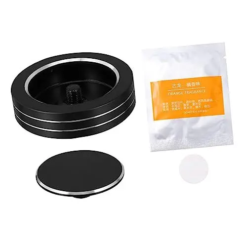 Produktbild: CRILSTYLEO 1 Satz Aromatherapie Auto Diffusoren für ätherische Öle Diffusor für ätherische Öle Erfrischer für car diffuser air fruer duftsteine Aluminiumlegierung Black
