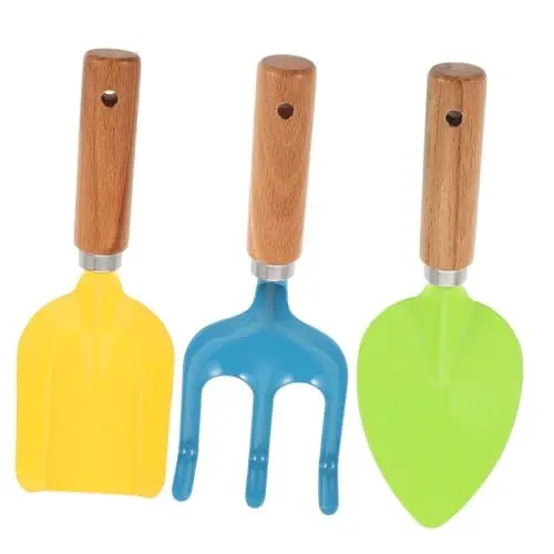 Produktbild: CRILSTYLEO 1 Satz Gartenwerkzeug-Set Gartenrechen Für Kinder Outdoor-gartenwerkzeug Kinder Schaufel Spielzeug Strandsandspielzeug Für Kinder Mini-rechen Sandrechen Für Kinder Hölzern
