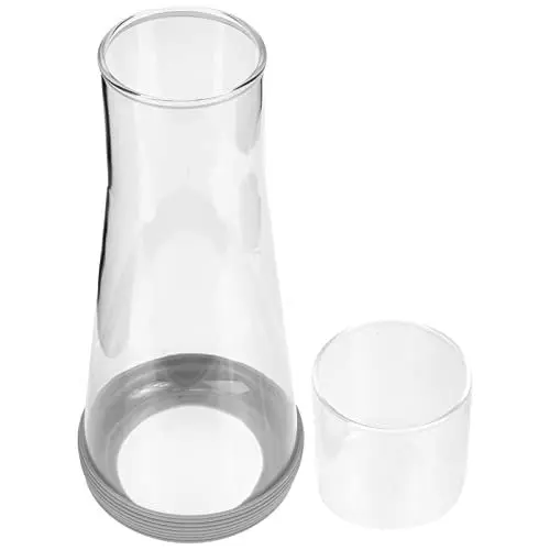 Produktbild: CRILSTYLEO Schlafzimmer Versorgung Große Desktop Glas Karaffe Wasser Krug Tasse Kaltes Wasser Krug und Elegante