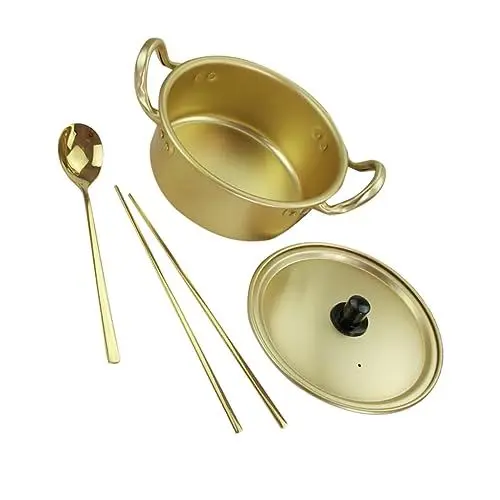 Produktbild: CRILSTYLEO Topf für Instant-Ramen-Nudeln koreanische Nudeln Ramen-Töpfe Topf aus Aluminium multifunktionaler Ramen-Kocher Haushaltsbedarf