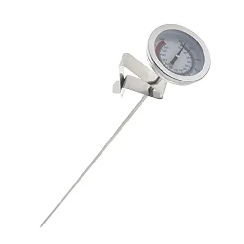 Produktbild: CRILSTYLEO 1 Satz Thermometer Grillanzeige Temperaturtester Fleischsonde Ofenzähler Fleischtemperaturfühler Temperaturfühler Mit Clip Fleischtemperaturanzeige Küche Rostfreier Stahl Silver