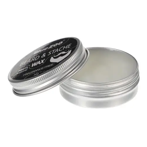 Produktbild: CRILSTYLEO 1 Schachtel Bartbalsam Schnurrbartwachs für Männer Friseursalon-Duft Rasierwachs beard care set Bartpflegeprodukte Haarentfernungscreme Bartentfernungswachs Einfügen Weiß