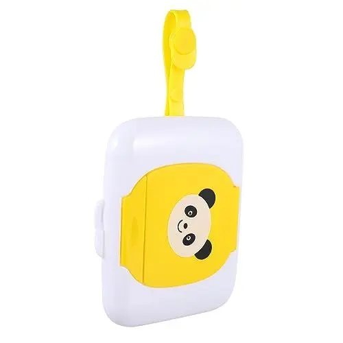 Produktbild: CRILSTYLEO Tissue Box Baby 1 Stück Karton Box Für Feuchte Tücher Neugeborene Tücher Babywindel Feuchttuchspender Feuchttücher Box Tücher Halter Für Babytücher Pp-kunststoff Yellow