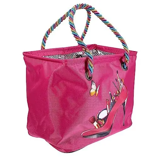 Produktbild: CRILSTYLEO 1stk Badetasche Tragbarer Wäschesack Reise-Aufbewahrungstasche Make-up-Taschen-Organizer-Tasche Organizer-Taschen Für Die Reise Wäschesack Für Unterwegs Lipgloss-Organizer Rosy