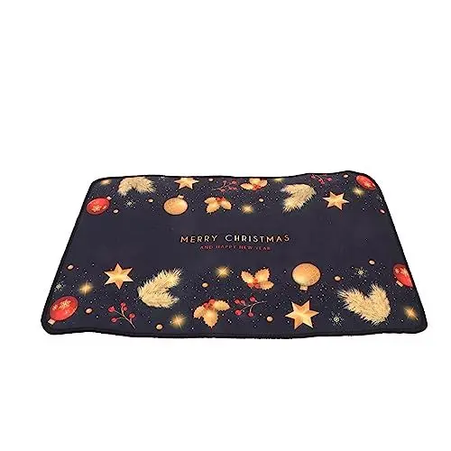 Produktbild: CRILSTYLEO Fußmatten Für Den Innenbereich Weihnachtsfußmatte Dekorativer Druck Badezimmer-bodenteppich Weihnachtsbodenzubehör Rutschfestes Design