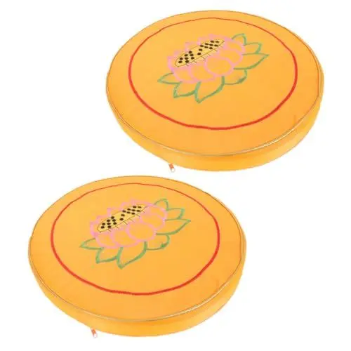 Produktbild: CRILSTYLEO 2pcs Yoga Meditation Sitzkissen Buddhistischen Gebet Kniend Pad Handgemachte Meditation Matten Home Decor Komfortabel