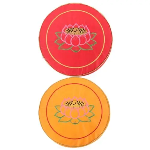 Produktbild: CRILSTYLEO Kniekissen Gesangsunterlage Runde Meditationsmatte Stabiler Yoga-Sitz Heimdekoration 2er-Pack