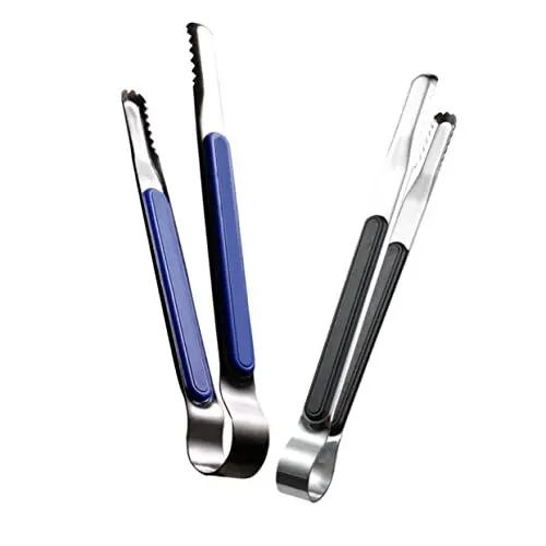 Produktbild: CRILSTYLEO Mehrzweck-buffet-lebensmittelklemme Gezacktes Design Edelstahl-grill-lebensmittelklemmen-set